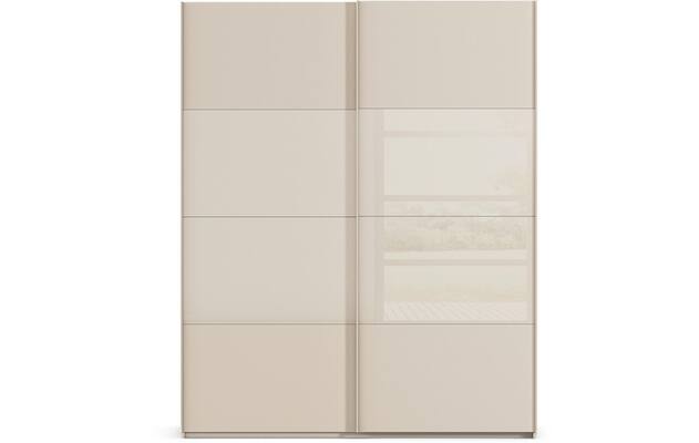 Goossens kledingkast finca combi glans mat glas bruin hoogwaardig meubelplaat - 8244446-{merk}-finca-combi-sts-bruin-schuifdeuren-01